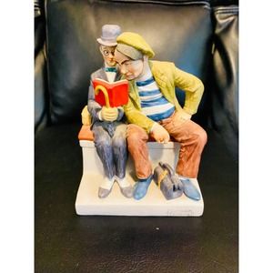 Norman Rockwell Danbury Mint The Interloper Figurine 1980 Handcrafted Porcelain